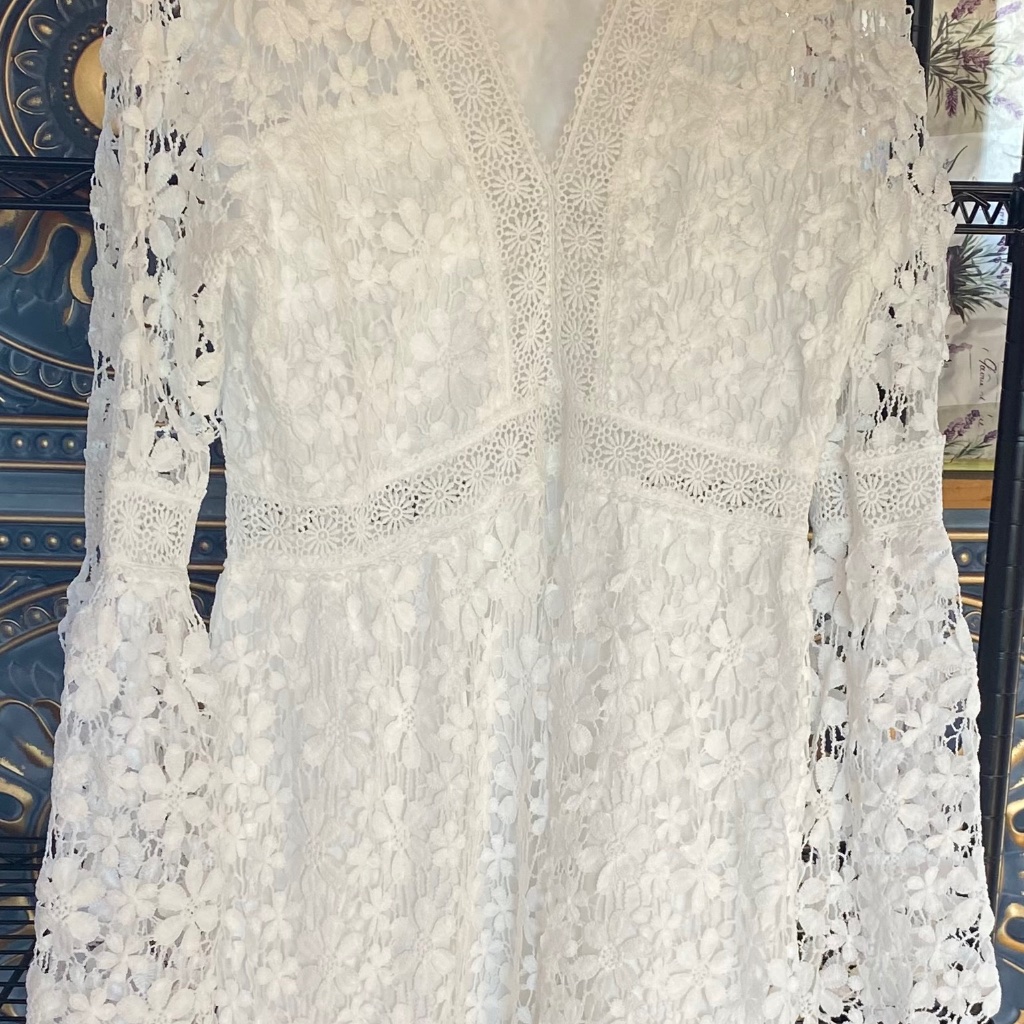 White Crochet Lace (Wedding) Dress